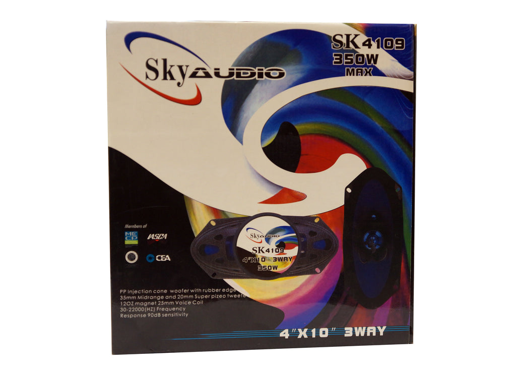 Sky Audio SK4109 4x10" 350W Car Speaker Fit GMC Suburban (C/K) 1995-99