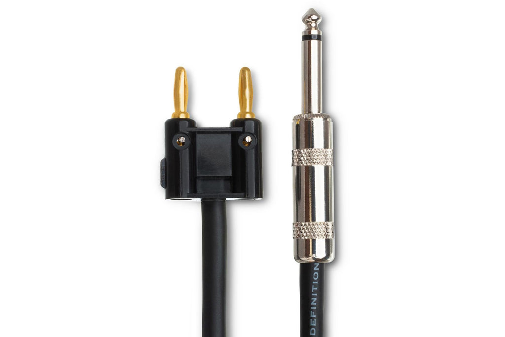 Hosa SKJ-615BN Speaker Cable Hosa 1/4" TS to Dual Banana 15 foot
