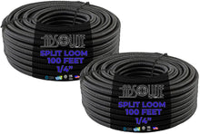 Load image into Gallery viewer, Absolute SLT14 200 feet 1/4" split loom wire tubing hose cover auto home marine