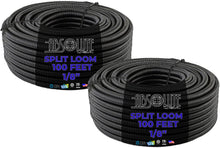 Load image into Gallery viewer, Absolute SLT18 200 Feet 1/8" split loom wire tubing hose cover auto home marine