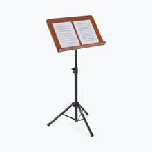 Load image into Gallery viewer, On-Stage SM7312W Music Stand w/ Wide Rosewood Bookplate
