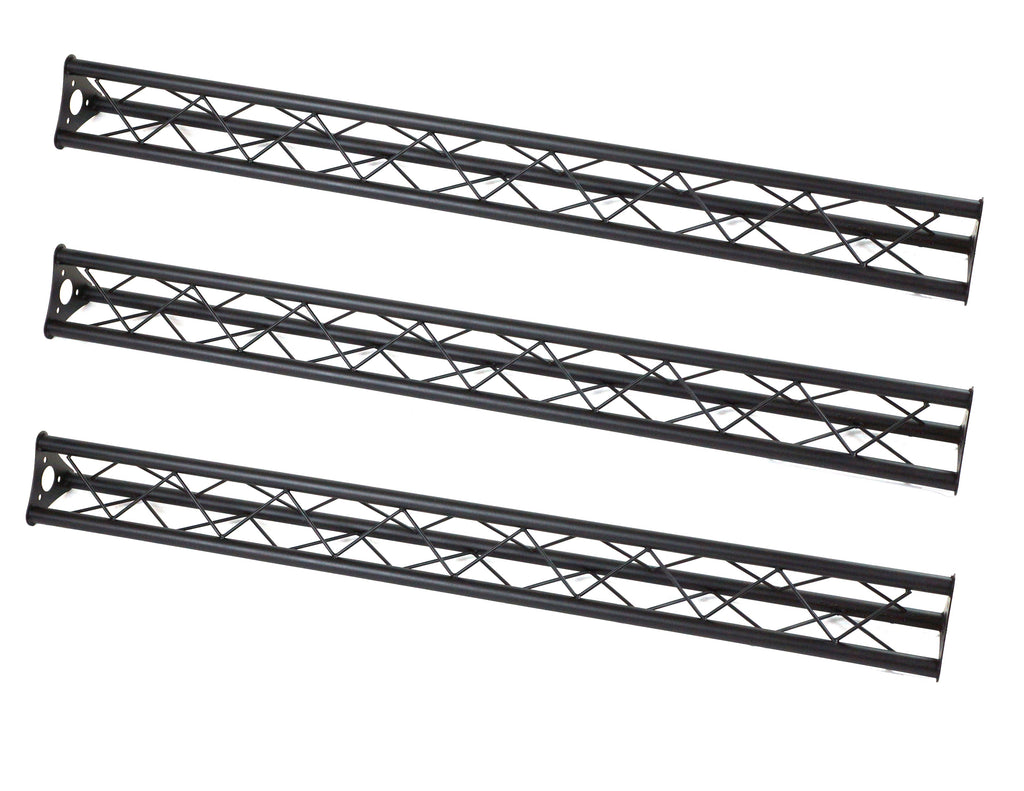 MR DJ ST150-2-6-3 DJ Lighting Truss Stand Dual Crank-Up Stand & 15FT X 6" Triangle Truss