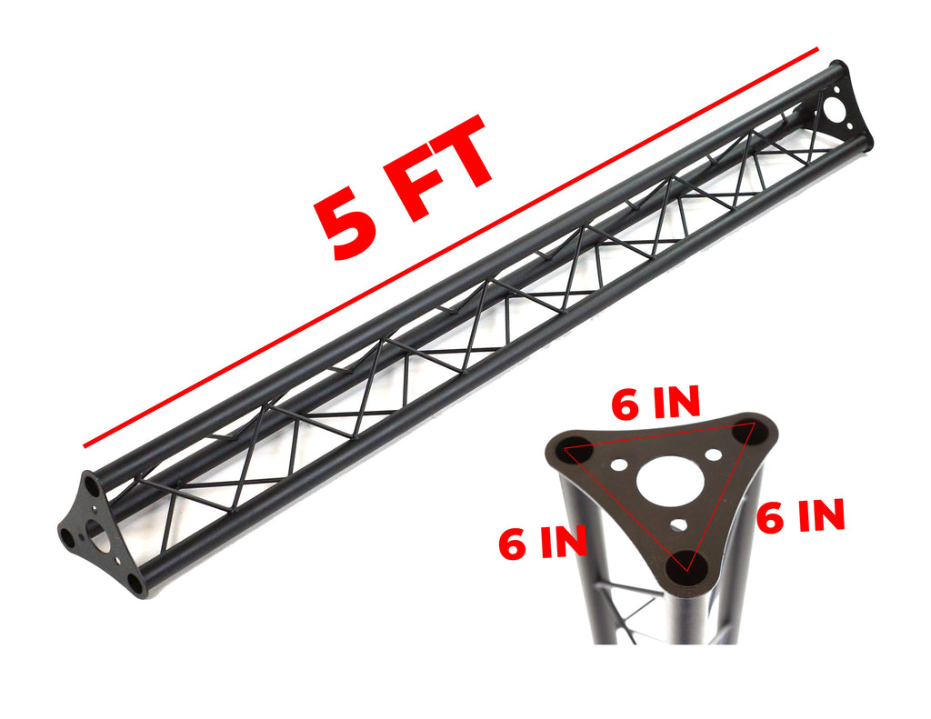 3 MR DJ LSBT5-6 5FT Triangle Bolted Truss Extension Heavy Duty DJ Lighting Truss Segment