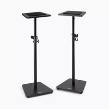 Load image into Gallery viewer, On-Stage SMS7500B Wood Studio Monitor Stands (Black, Pair)
