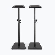 Load image into Gallery viewer, On-Stage SMS7500B Wood Studio Monitor Stands (Black, Pair)