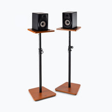 Load image into Gallery viewer, On-Stage SMS7500RB Wood Studio Monitor Stands (Rosewood, Pair)