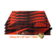 Load image into Gallery viewer, DC Sound SP-BK4 4 Sheets 18" x 32" Sound Deadening Noise Insulation Vibration Dampening Material Bulk Kit +Roller