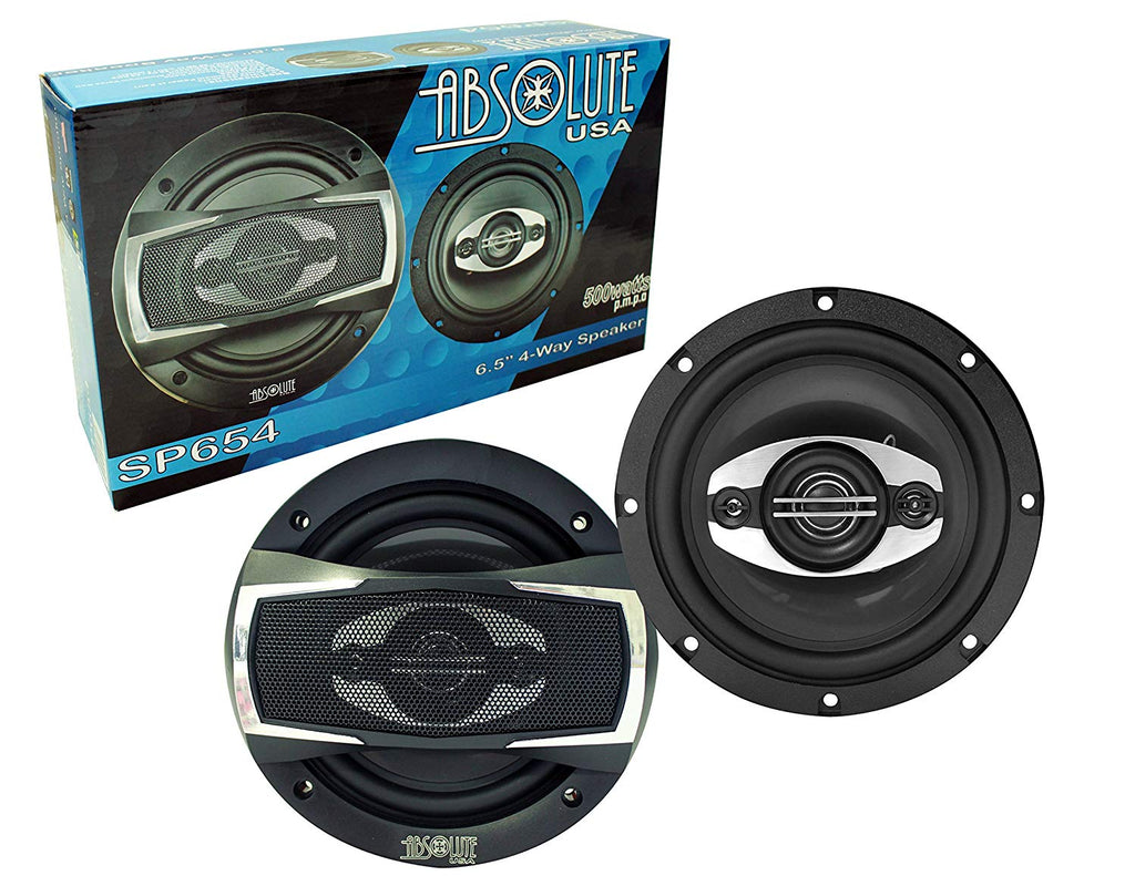 Absolute USA SP654 6.5" 500W 4 Way full-range loudspeakers Car Speakers