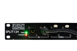 Antari SPLIT124 Event Lighting - 1 In and 4 Out and 1 Through - Optical DMX Splitter