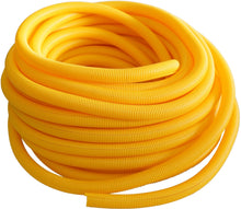 Load image into Gallery viewer, Absolute SLT14-20YL 20' 1/4" 5mm yellow split wire loom conduit polyethylene corrugated tubing sleeve tube