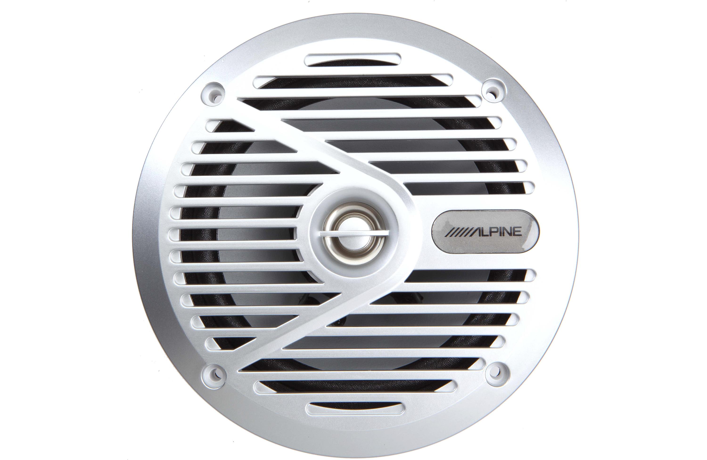 (4) Alpine SPS-M601 Pair 6.5" 2-Way Marine/Boat Coaxial Speakers