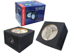 Load image into Gallery viewer, Absolute SQ6.5PKB 6.5" Black Carpet Square Flat Empty Enclosure Box