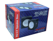 Load image into Gallery viewer, Absolute SQ6.5PKB 6.5" Black Carpet Square Flat Empty Enclosure Box