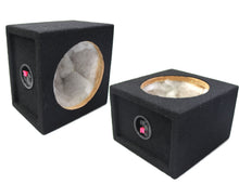 Load image into Gallery viewer, Absolute SQ6.5PKB Empty 6.5" Speaker Square Box Enclosure Black Speaker Terminal
