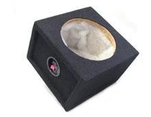 Load image into Gallery viewer, Absolute SQ6.5PKB 6.5" Black Carpet Square Flat Empty Enclosure Box