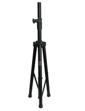 Load image into Gallery viewer, MR DJ SS350B Speaker Stand Universal, Black Folding Tripod, PRO PA DJ Home On Stage Speaker Stand Mount Holder