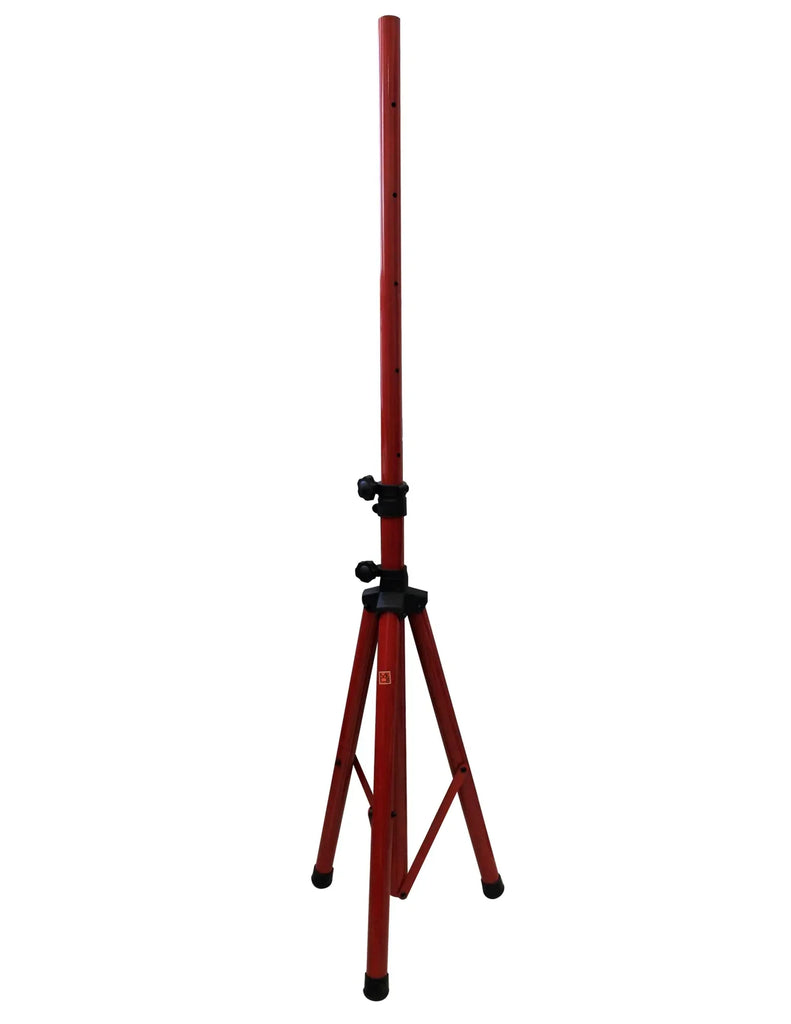 MR DJ SS350R Universal Red Heavy Duty Folding Tripod PRO PA DJ Home On Stage Speaker Stand Mount Holder