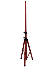 Load image into Gallery viewer, MR DJ SS350R Universal Red Heavy Duty Folding Tripod PRO PA DJ Home On Stage Speaker Stand Mount Holder