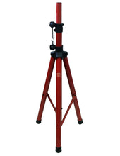 Load image into Gallery viewer, MR DJ SS350R Universal Red Folding Tripod PRO PA DJ Home On Stage Speaker Stand