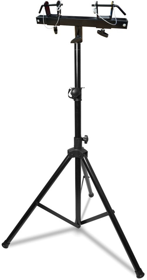 MK Audio Universal Black Pro Lighting 7' Tripod Light Stand & Square Truss T-Bar Adapter