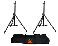 Load image into Gallery viewer, MR DJ SS650PKG Universal Folding Tripod PRO PA DJ On Stage Speaker Stand &amp; Carrying Bag