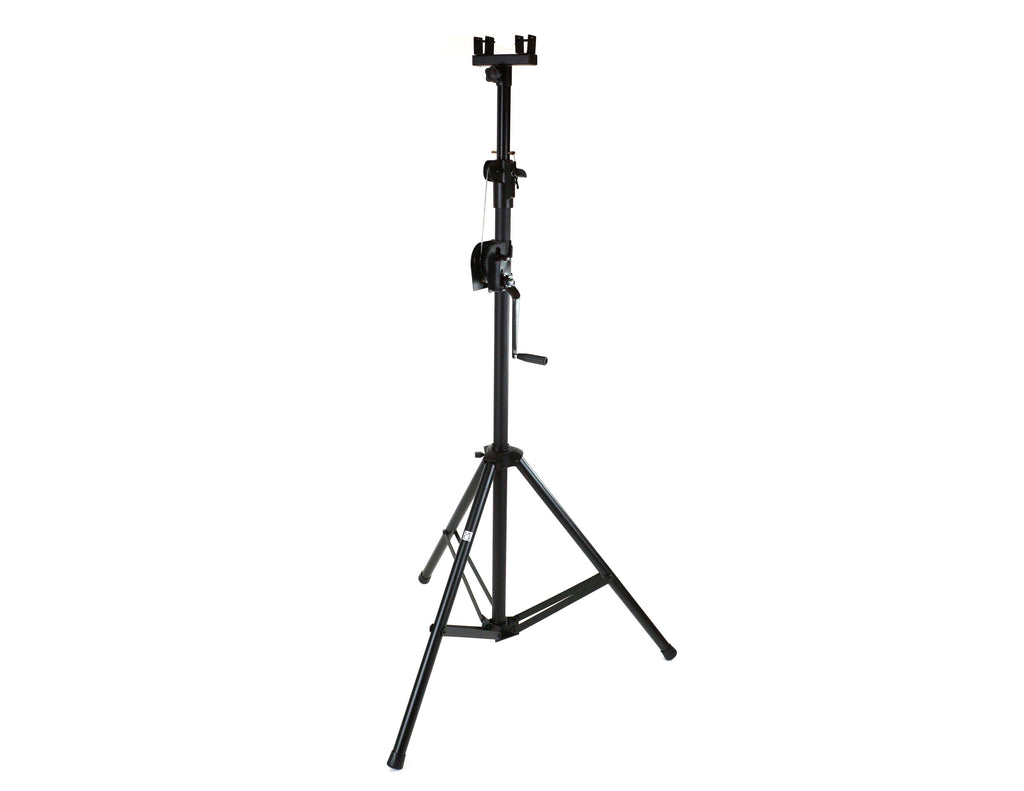 MR DJ ST150 10Ft Light Stand Stage Lighting Truss Hand Crank Up + 6" T-Bar Truss Adapter
