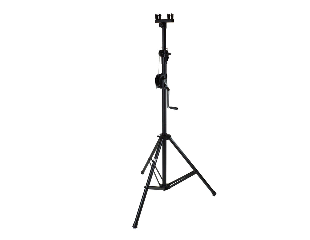 MR DJ ST150 10Ft Light Stand Stage Lighting Truss Hand Crank Up + 6" T-Bar Truss Adapter