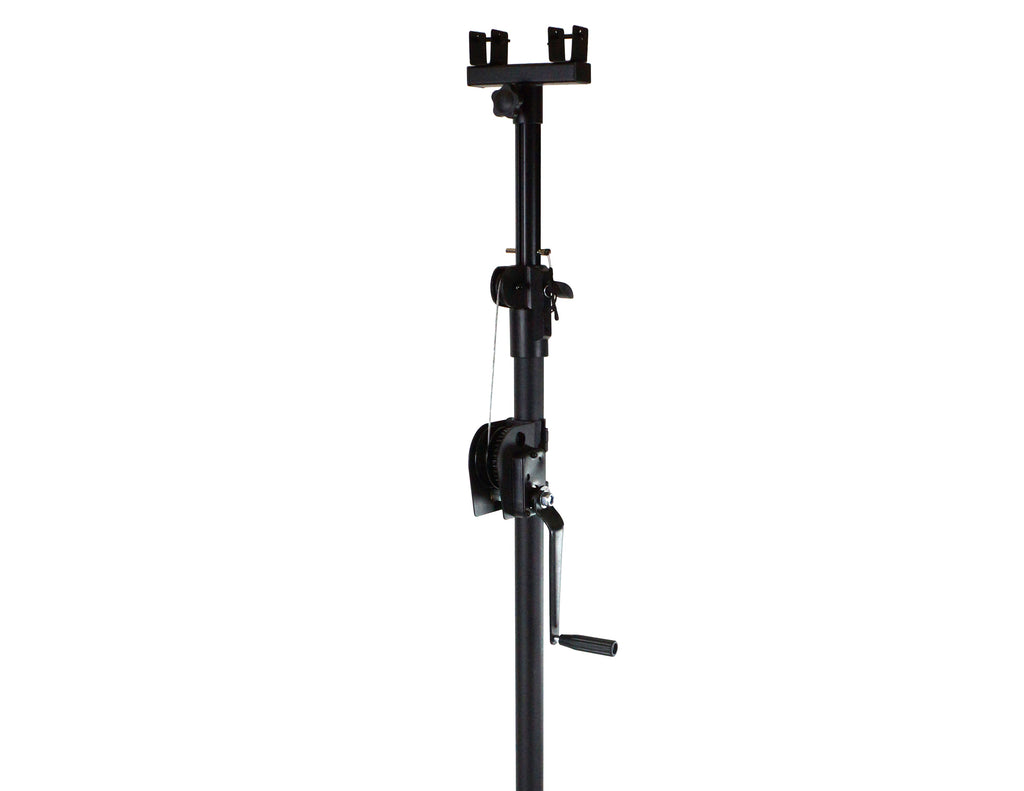 MR DJ ST150 10Ft Light Stand Stage Lighting Truss Hand Crank Up + 6" T-Bar Truss Adapter