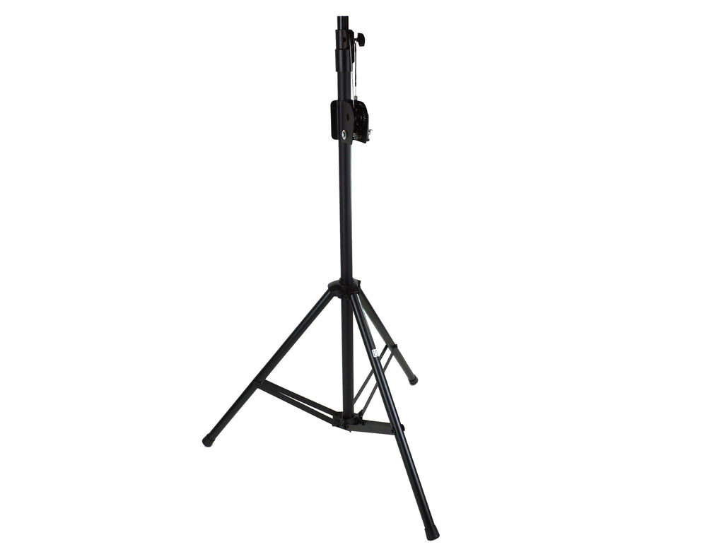 MR DJ ST150 10Ft Light Stand Stage Lighting Truss Hand Crank Up + 6" T-Bar Truss Adapter