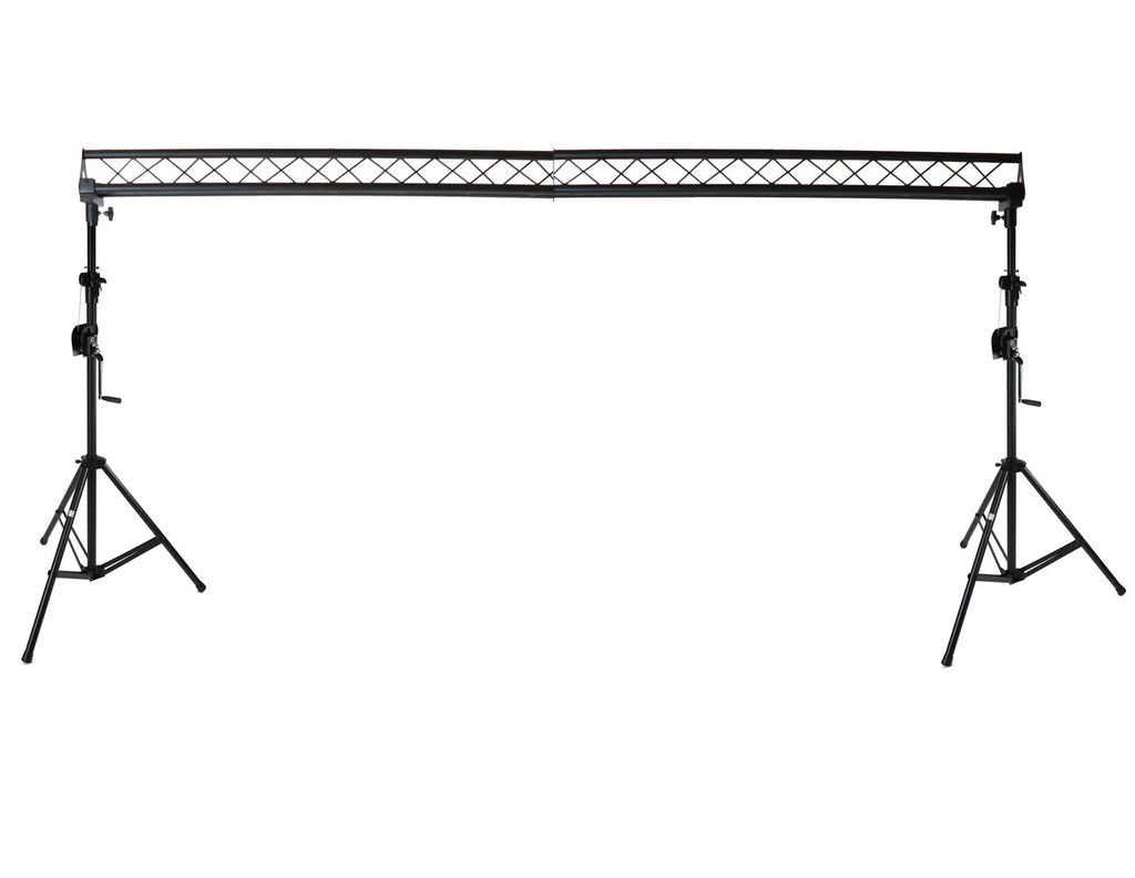 MR DJ ST150-2-10-2 DJ Lighting Truss Stand Dual Crank-Up Stand & 10FT X 10" Triangle Truss (Copy)