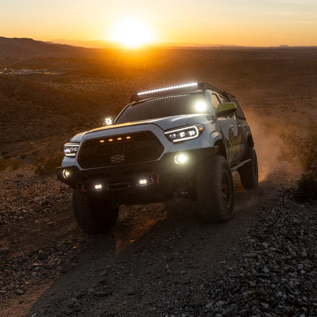 Hexcore STL40CLB 40-Inch Curved LED Light Bar, Driving Beam with Amber & White Position Light