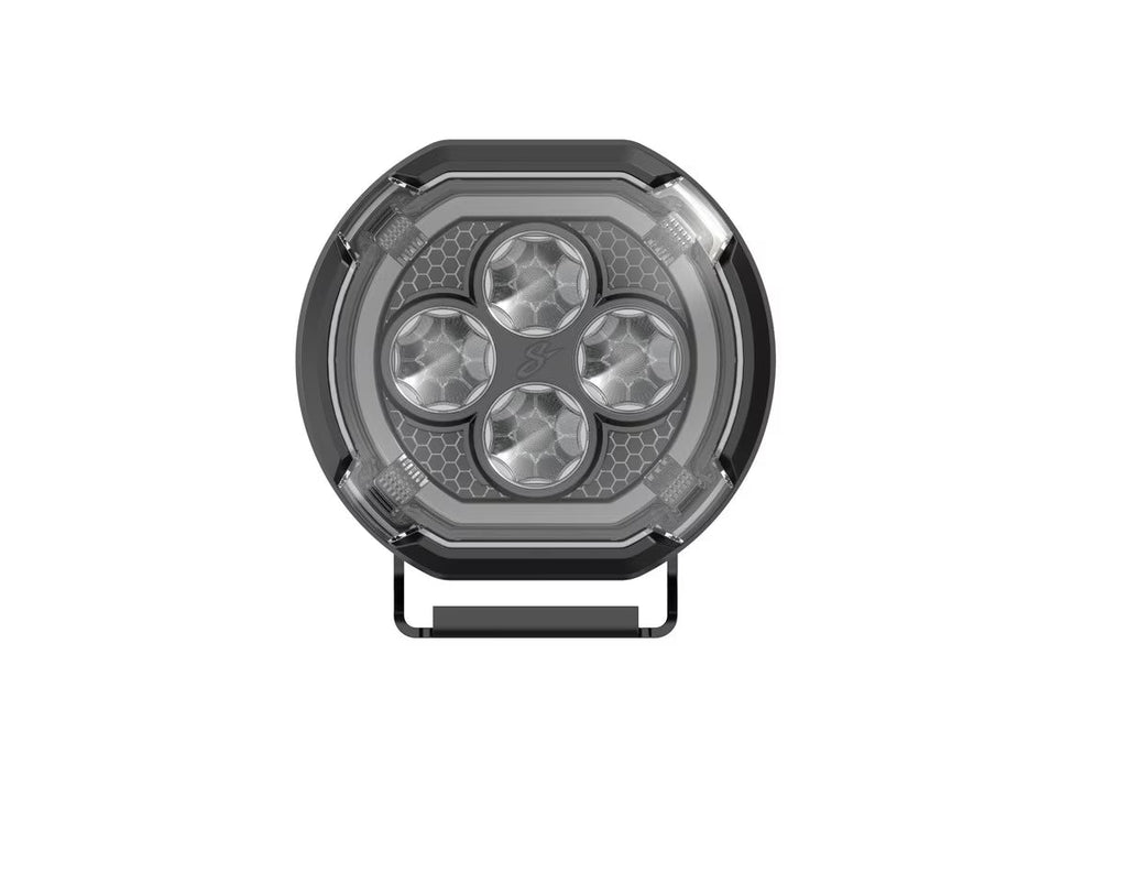 Hexcore STL4PDL 4-Inch (4.4" x 4") Amber & White LED Pod Lights (Pair)