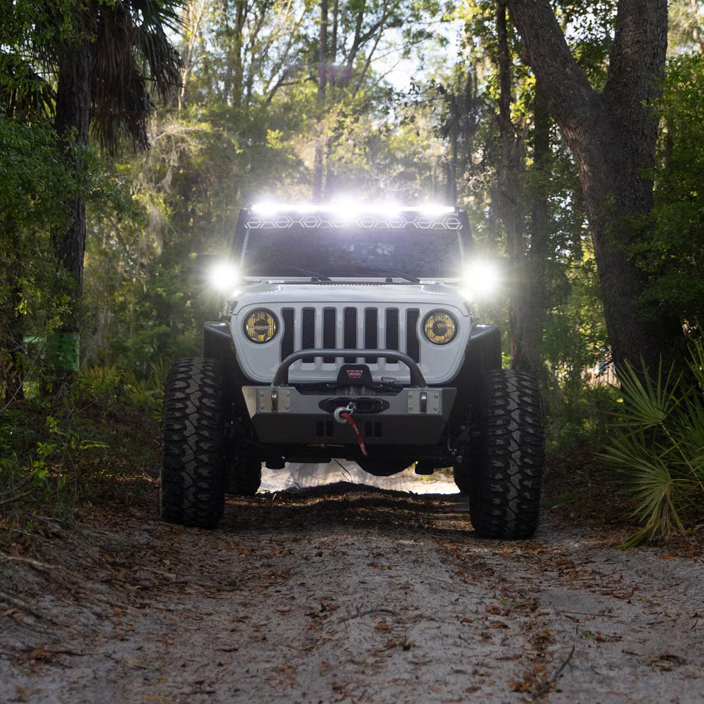 Hexcore STL50LB 50-Inch Straight LED Light Bar, Driving Beam with Amber & White Position Light