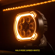 Load image into Gallery viewer, Hexcore STL6PDL 6-Inch (5.7" x 5.2") Amber &amp; White LED Pod Lights (Pair)