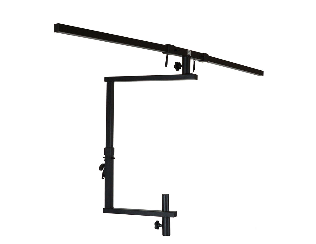 MR DJ STSPLI-SS350Y Adjustable T-Bar Stage Lighting Extension with Speaker Stand
