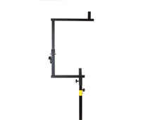 Load image into Gallery viewer, MR DJ STSPLI-SS350Y Adjustable T-Bar Stage Lighting Extension with Speaker Stand