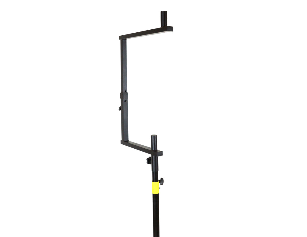 MR DJ STSPLI-SS350Y Adjustable T-Bar Stage Lighting Extension with Speaker Stand