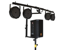 Load image into Gallery viewer, MR DJ STSPLI-SS350Y Adjustable T-Bar Stage Lighting Extension with Speaker Stand
