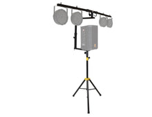 Load image into Gallery viewer, MR DJ STSPLI-SS350Y Adjustable T-Bar Stage Lighting Extension with Speaker Stand