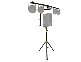 MR DJ STSPLI-SS550 Adjustable T-Bar Stage Lighting Extension with Speaker Stand
