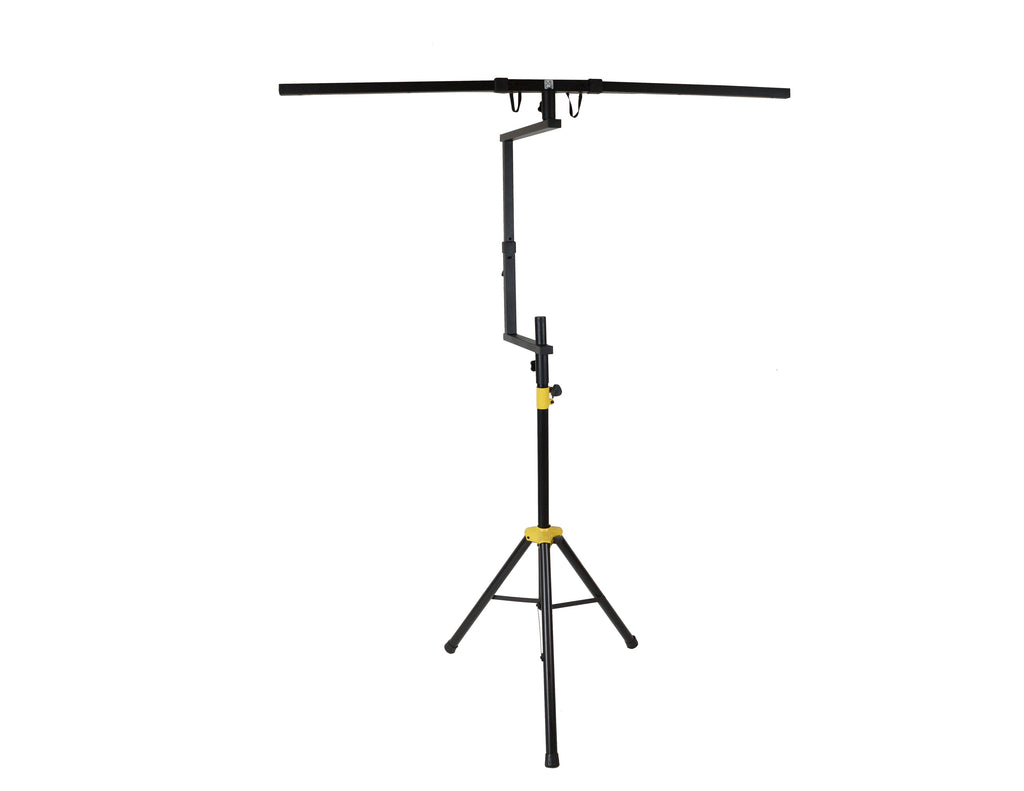 MR DJ STSPLI-SS350Y Adjustable T-Bar Stage Lighting Extension with Speaker Stand