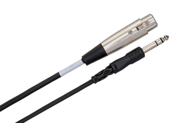 Hosa STX-110F XLR Socket to 1/4" TRS Plug Cable 10 Feet