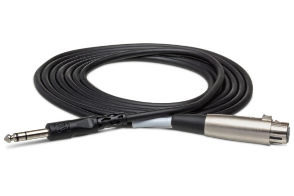 Hosa STX-110F XLR Socket to 1/4" TRS Plug Cable 10 Feet