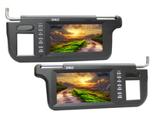 Load image into Gallery viewer, Absolute SVC-900PKG (Black) Pair of Black 9" Widescreen LCD Flipdown Sunvisor Monitors