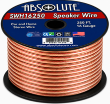 Load image into Gallery viewer, Absolute SWH16250 250' 16 Gauge Car Home Audio Speaker Wire Cable Spool