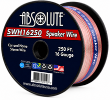 Load image into Gallery viewer, Absolute SWH16250 250' 16 Gauge Car Home Audio Speaker Wire Cable Spool