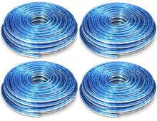 Load image into Gallery viewer, 4 DC Sound DSWT18B50 18 Gauge Premium Speaker Wire 50ft Clear Blue/White