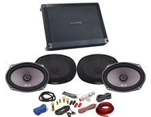 Load image into Gallery viewer, Alpine Bundle 2-Pairs of SXE-6926s 6x9" Coax Speakers and a BBX-F1200 280W 4-Ch Amp and Wiring