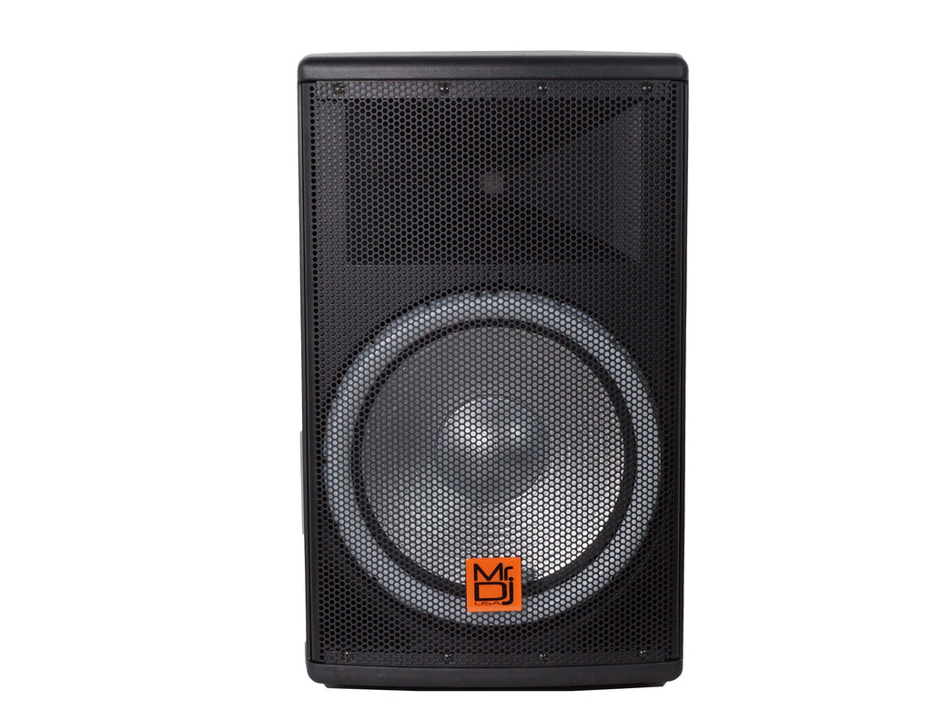 MR DJ SYNERGY15BAT 15" 3500W Power DJ Bluetooth Speaker Battery/Amplifier/SD/USB/FM
