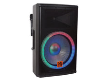 Load image into Gallery viewer, MR DJ SYNERGY15BAT 15" 3500W Power DJ Bluetooth Speaker Battery/Amplifier/SD/USB/FM